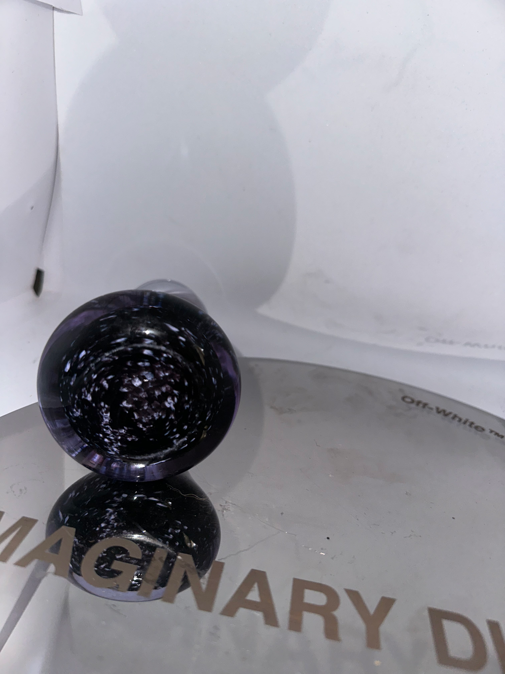 Vase Vintage en Verre de Murano Noir et Violet de Murano, 1960s