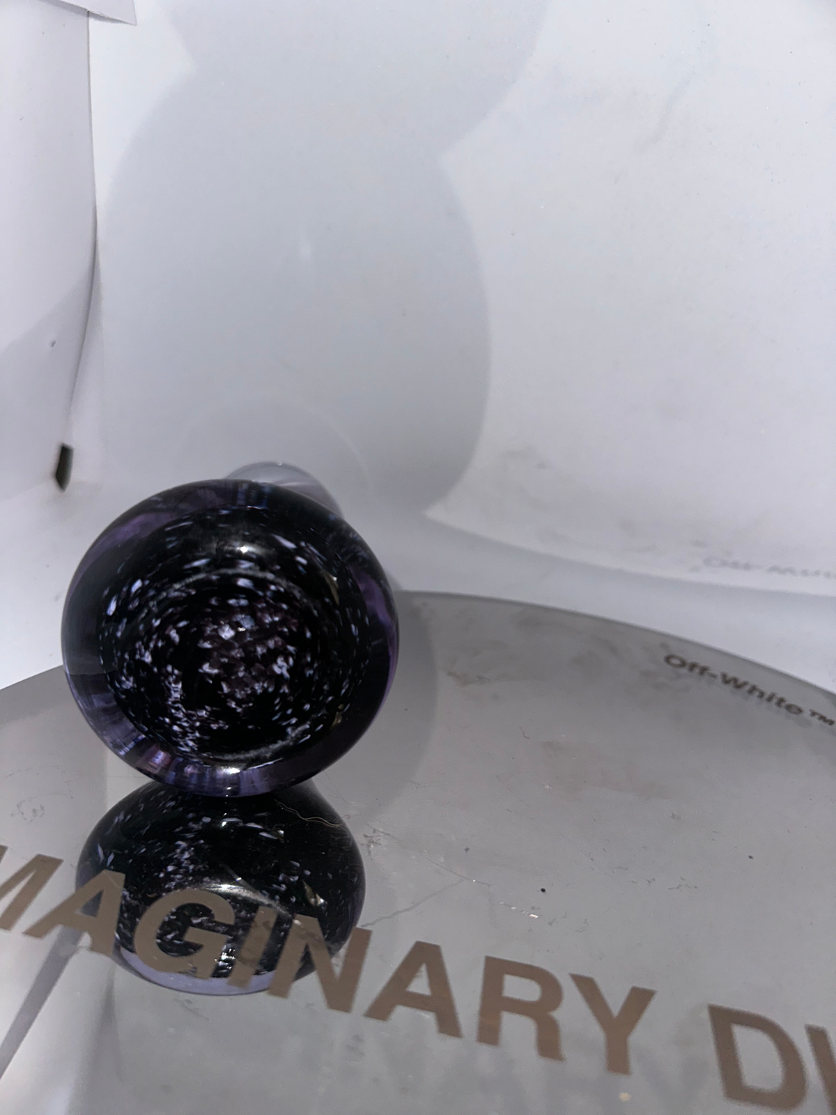 Vase Vintage en Verre de Murano Noir et Violet de Murano, 1960s