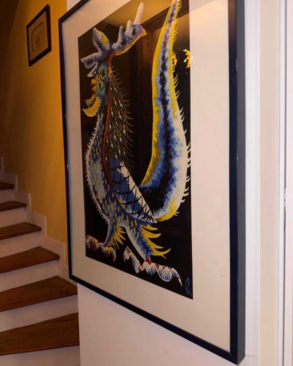 Lithographie « le coq guerrier » de Jean Lurcat 66,53 x 45,28 cm