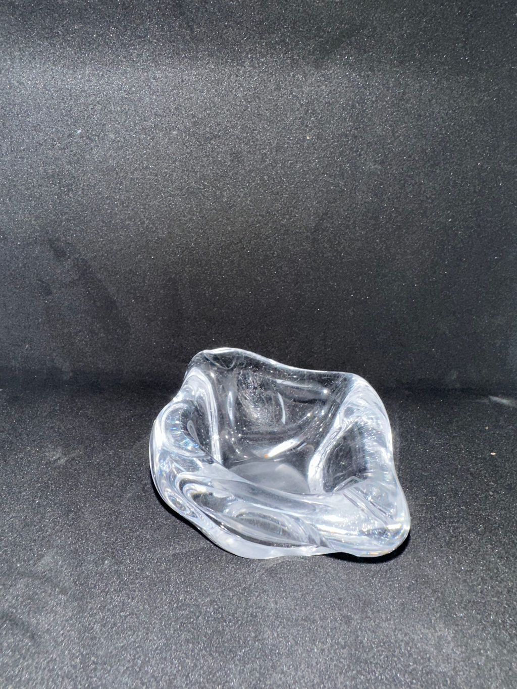 Cendrier vintage Daum France en cristal