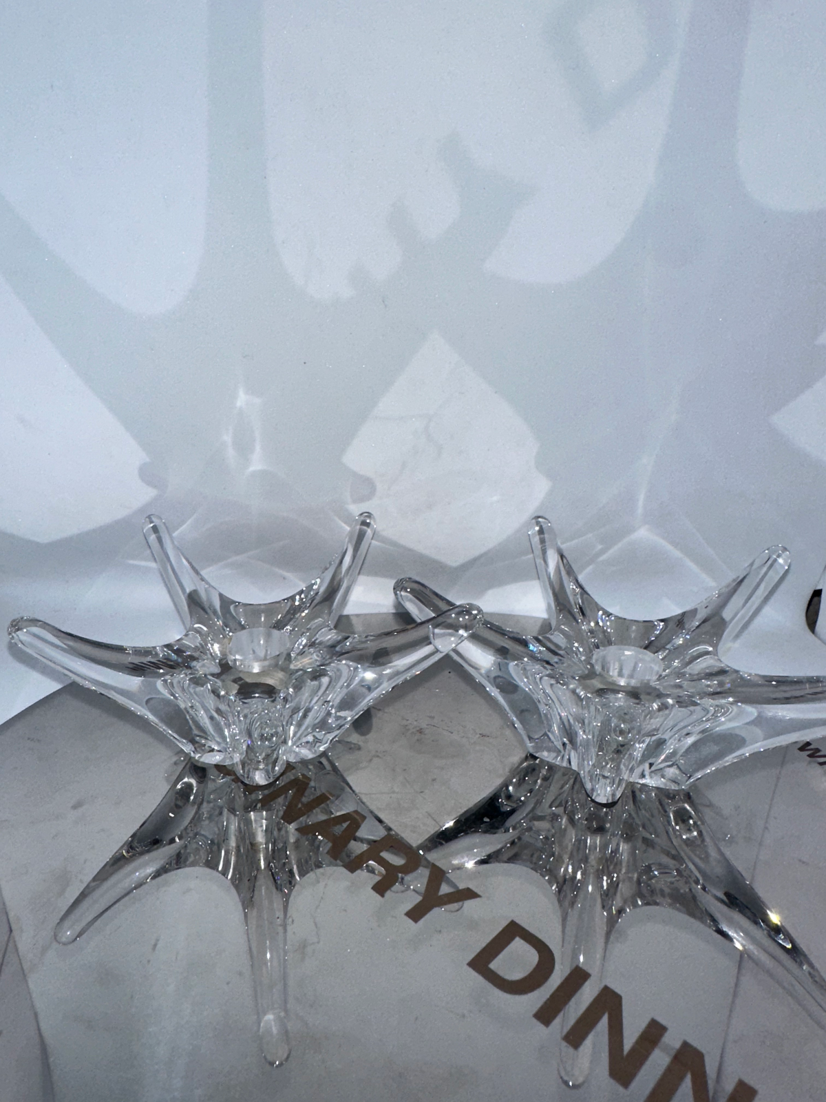 Bougeoirs Cristal Daum France Étoile De Mer