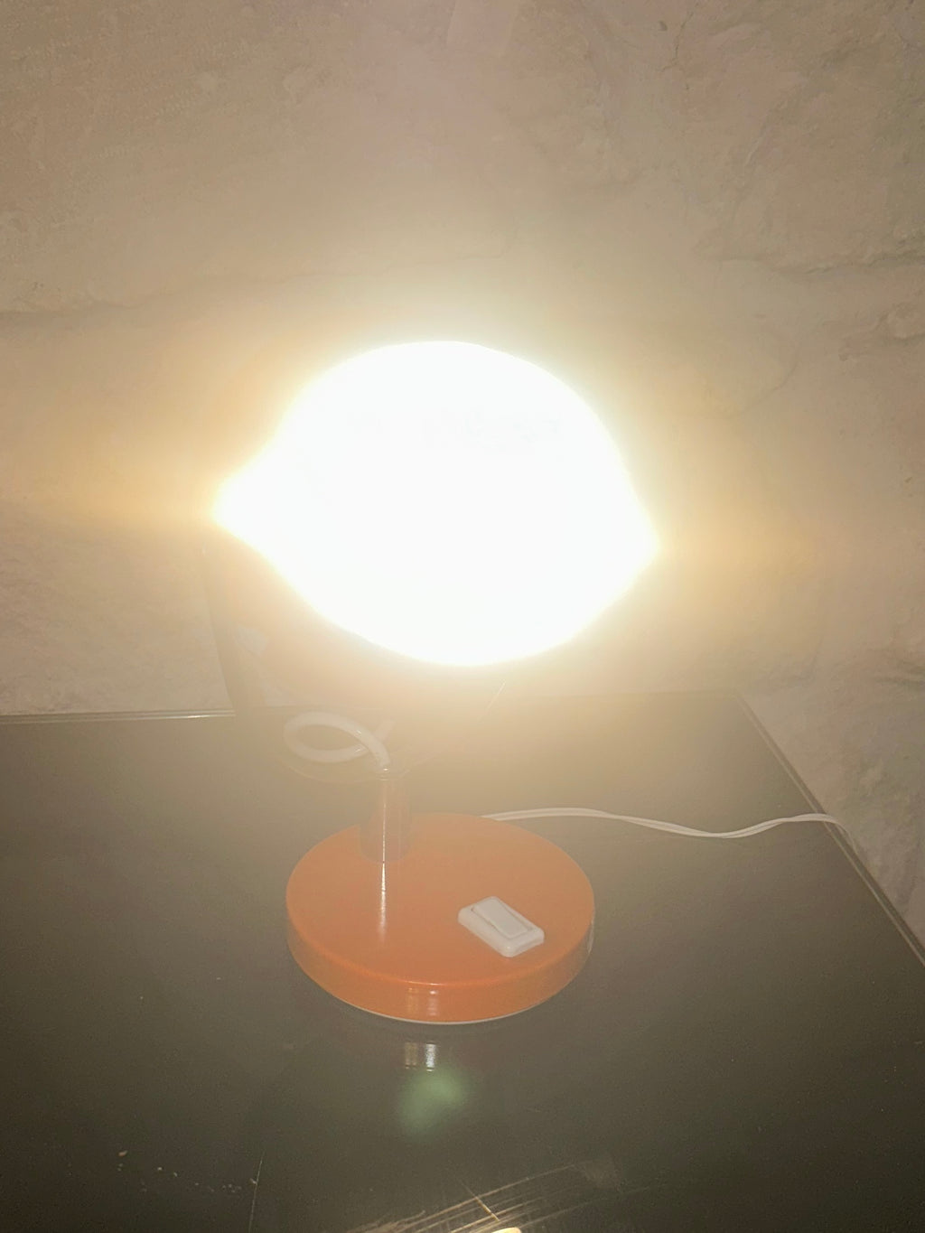 Lampe de table vintage Eye Ball, Space Age, Yougoslavie, années 70