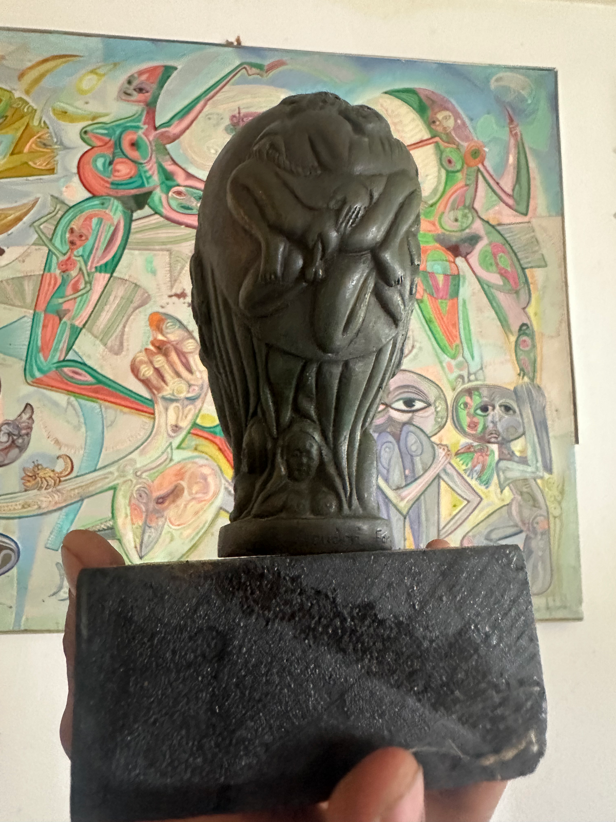 Sculpture en bronze – Fonderie R. Scuderi Fdr – XXᵉ siècle