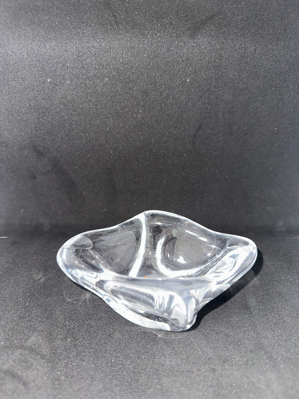 Cendrier vintage Daum France en cristal