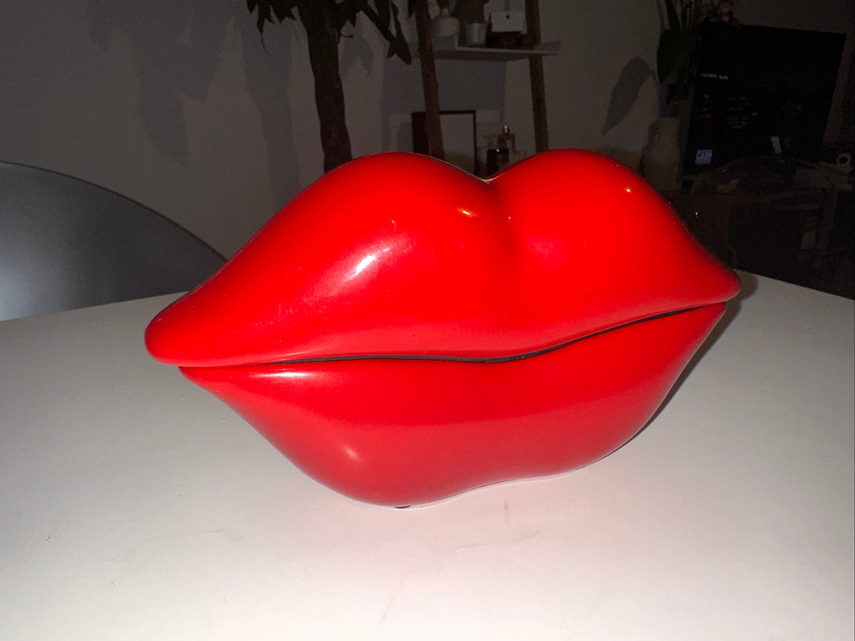 Téléphone fixe vintage Hot Red Lips. -1980.
