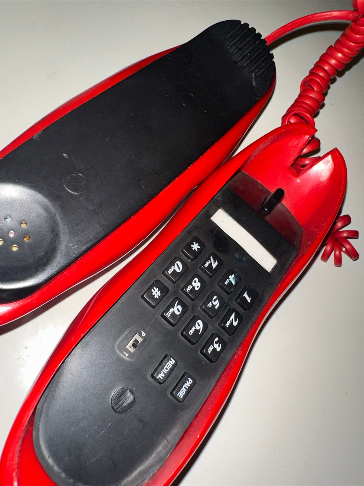 Téléphone fixe vintage Hot Red Lips. -1980.