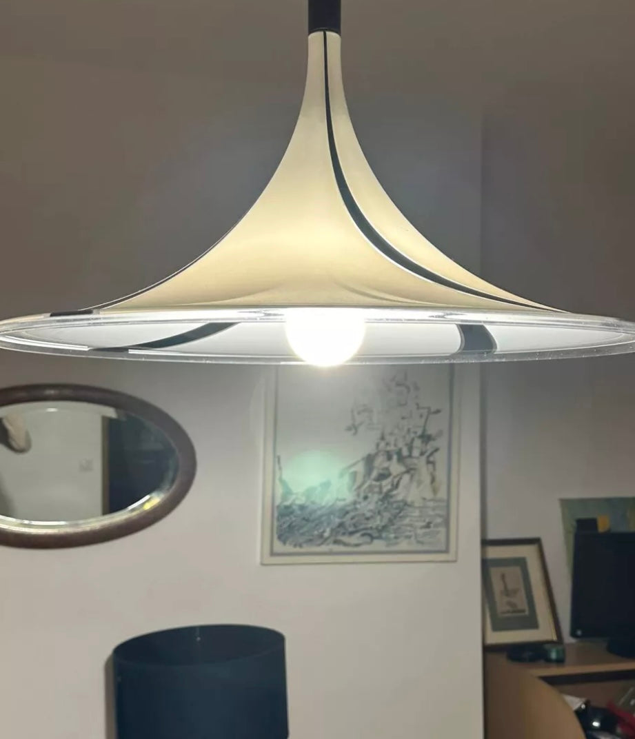 Plafonnier vintage par Meblo pour Guzzini 1970