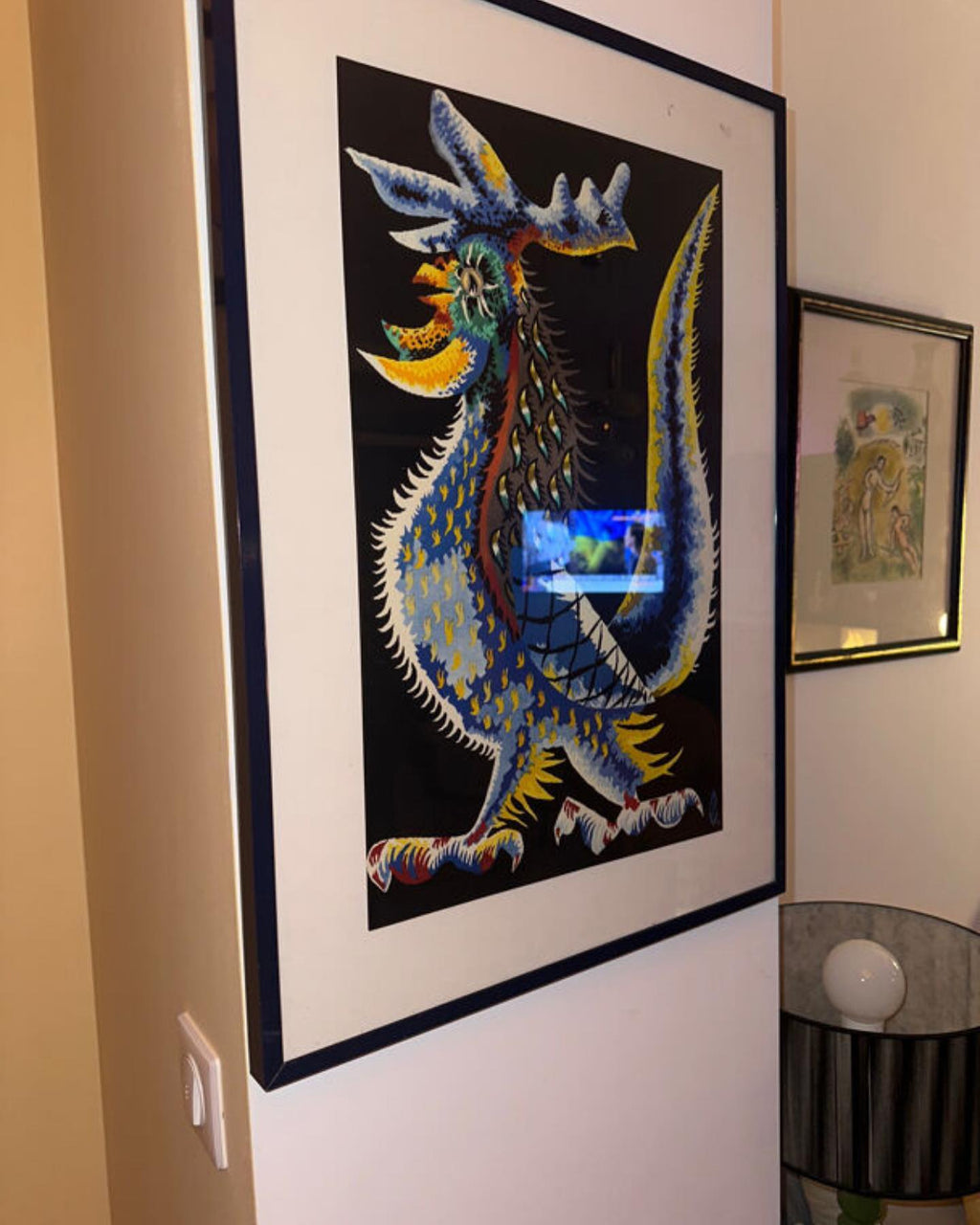 Lithographie « le coq guerrier » de Jean Lurcat 66,53 x 45,28 cm