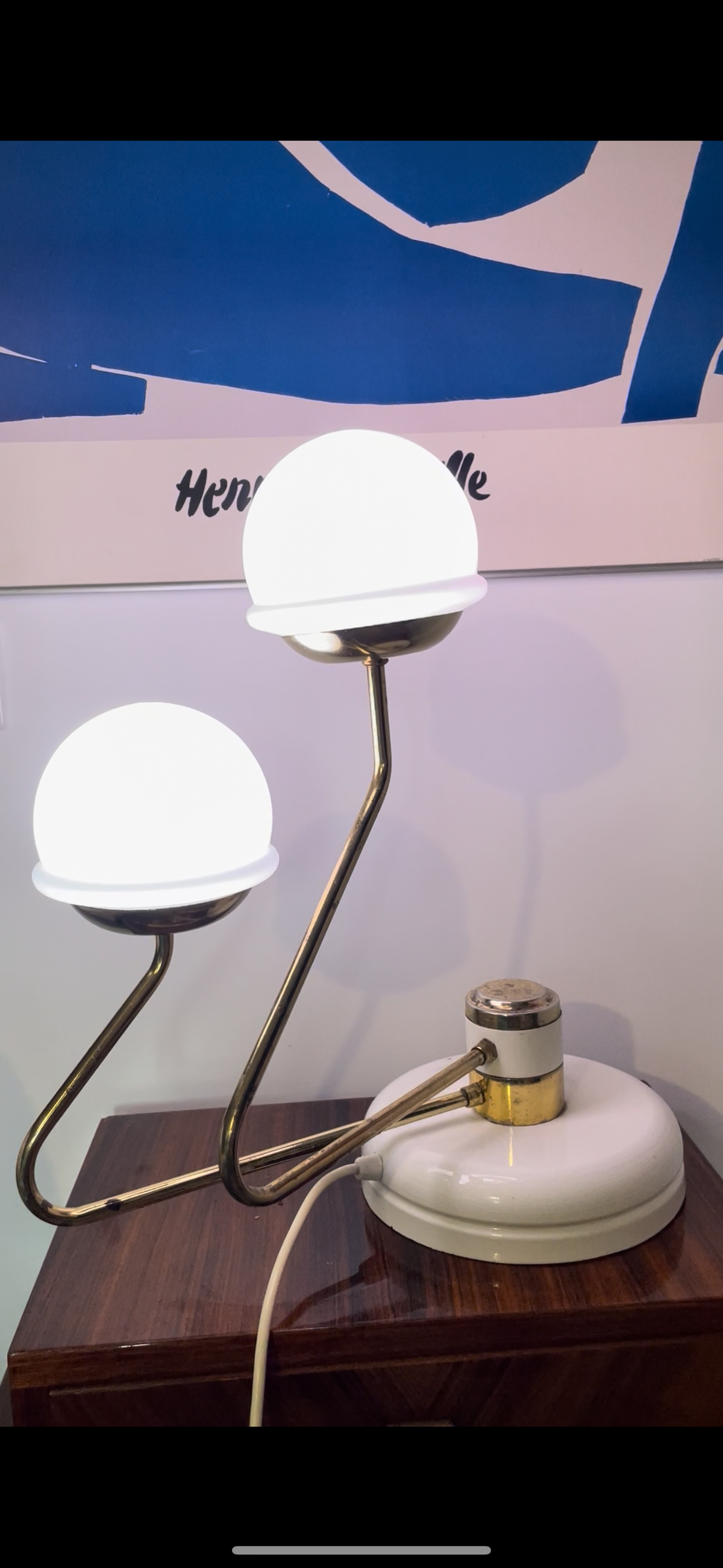 Lampe Spoutnik vintage Yougoslave 1970
