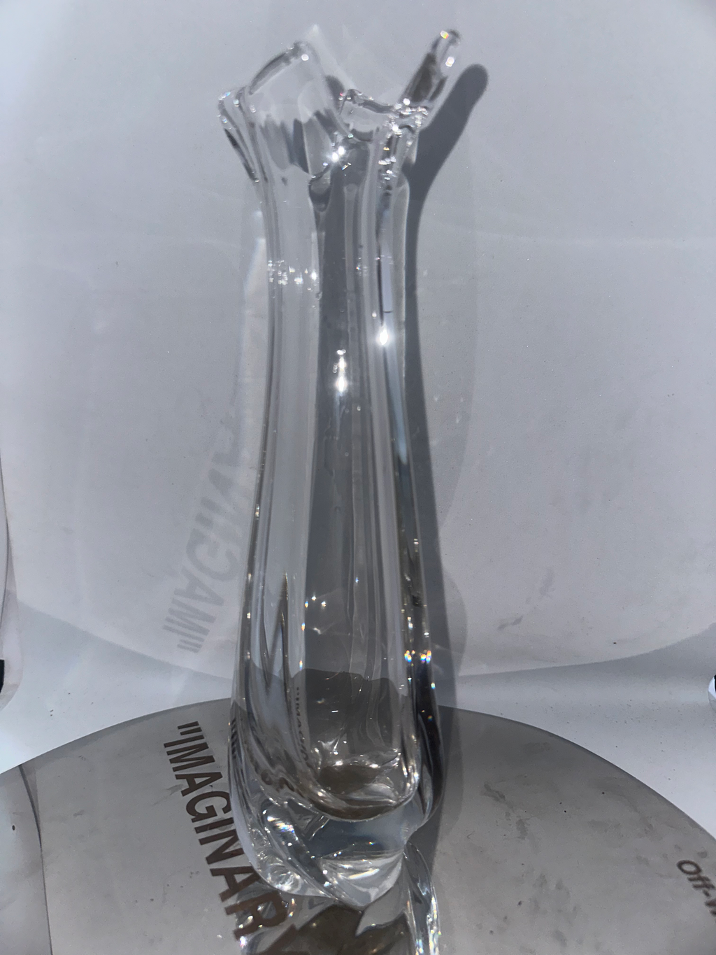 Soliflore en cristal Daum signé