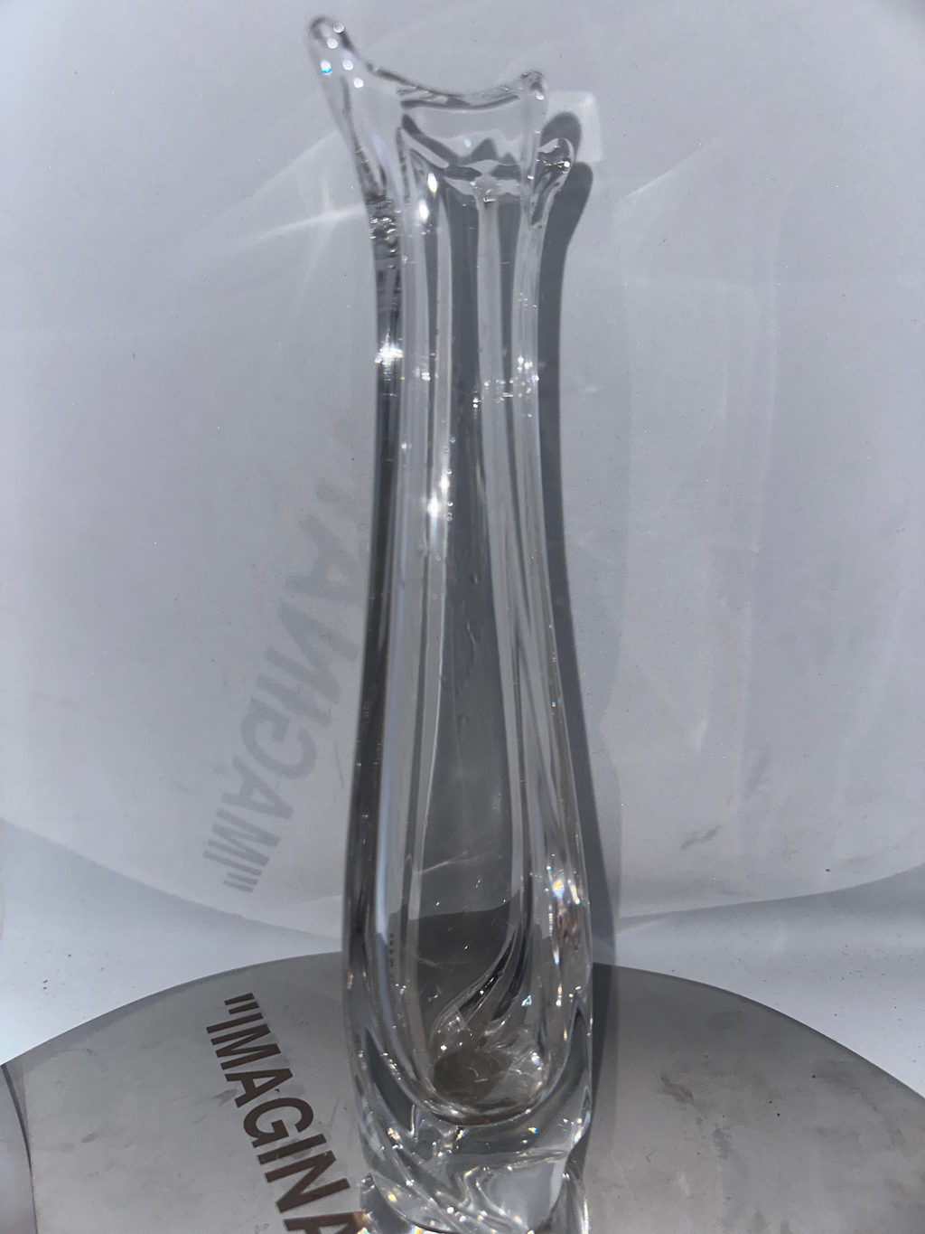 Soliflore en cristal Daum signé