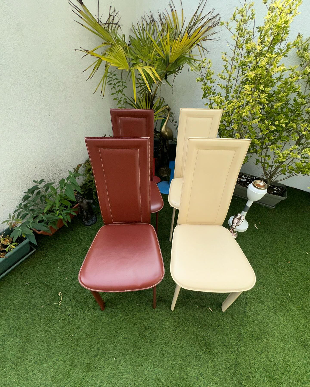 Lot de chaise en Cuir Design Italienne