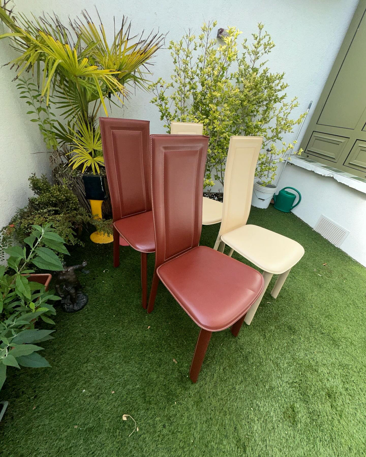 Lot de chaise en Cuir Design Italienne