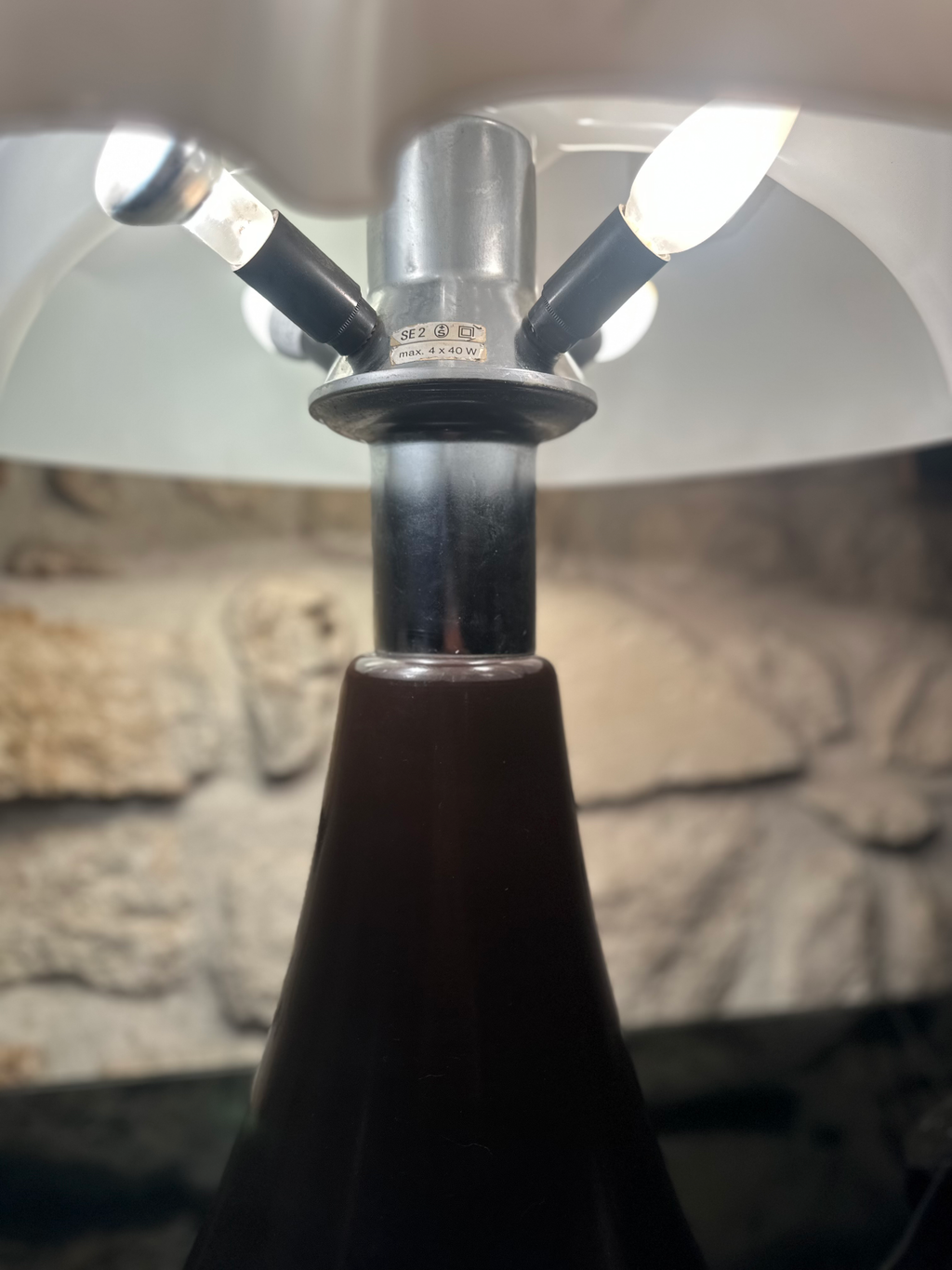 Grande lampe vintage de style Pipistrello
