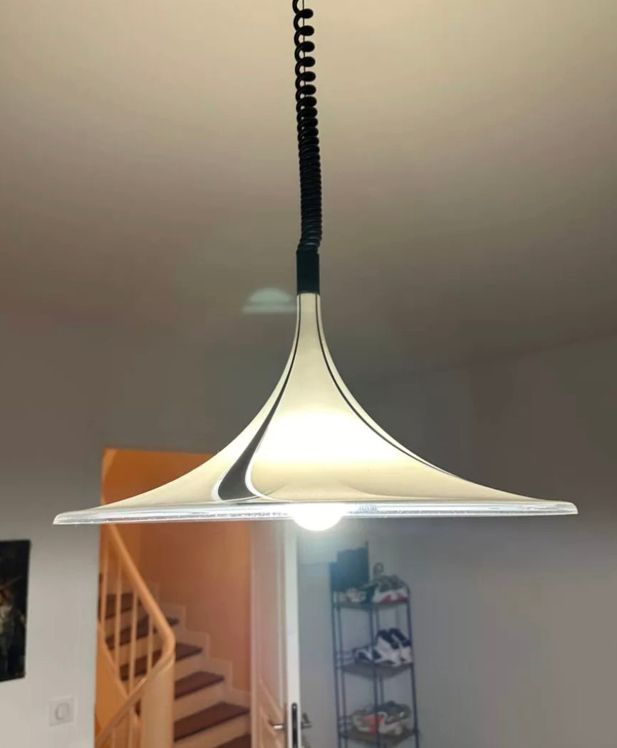 Plafonnier vintage par Meblo pour Guzzini 1970
