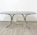 Gastone RINALDI pour RIMA Table En Verre Et Chrome 70’s