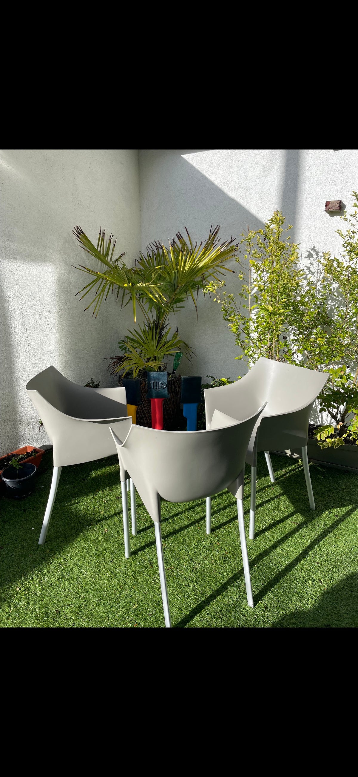 Chaises Kartell “Dr. No” design Philippe Starck
