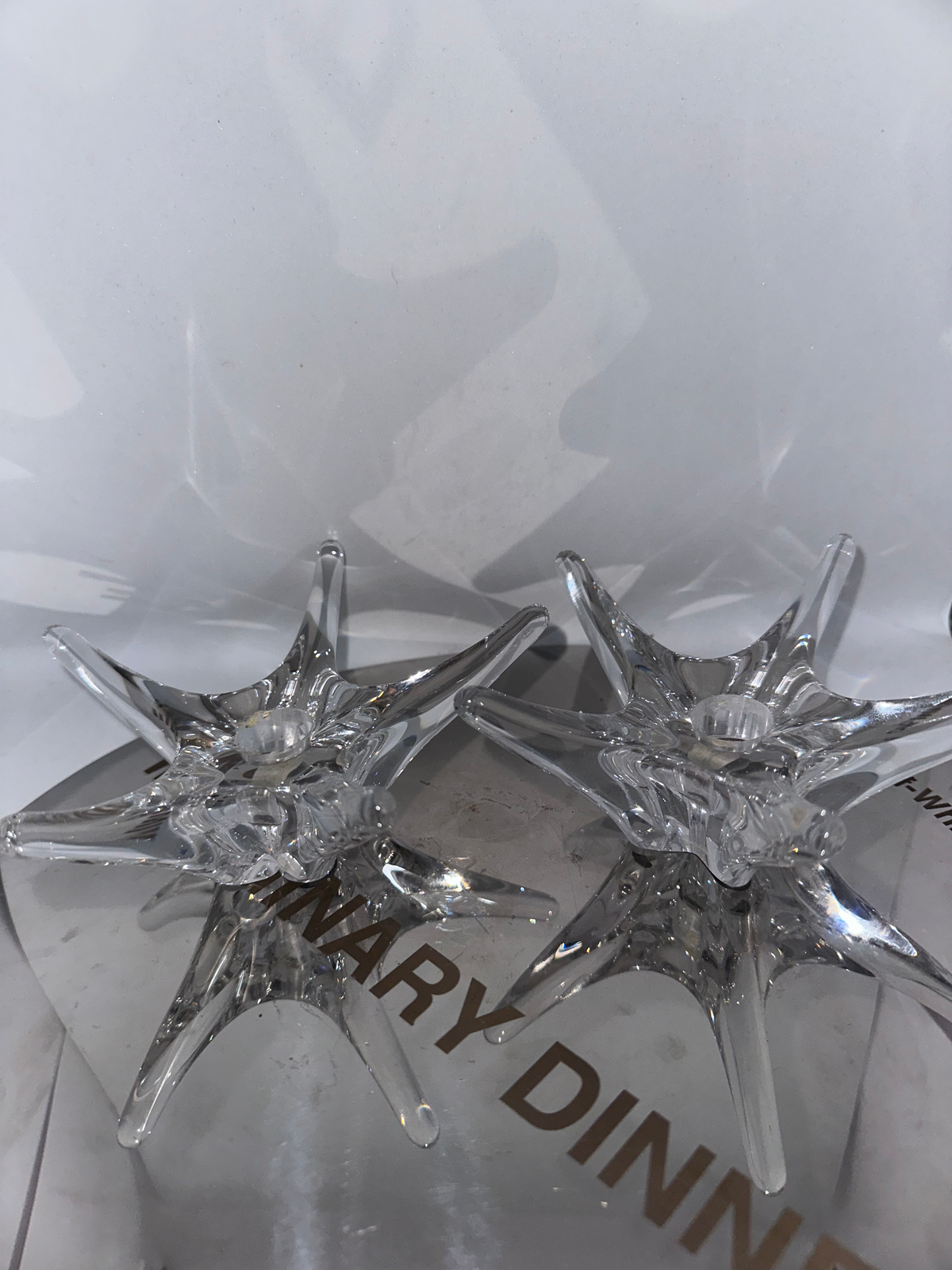 Bougeoirs Cristal Daum France Étoile De Mer