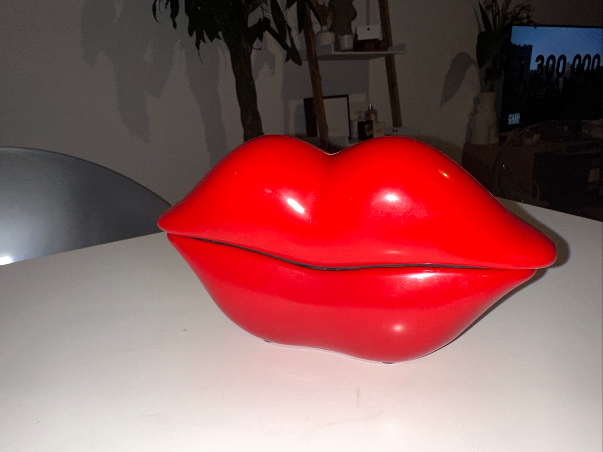 Téléphone fixe vintage Hot Red Lips. -1980.