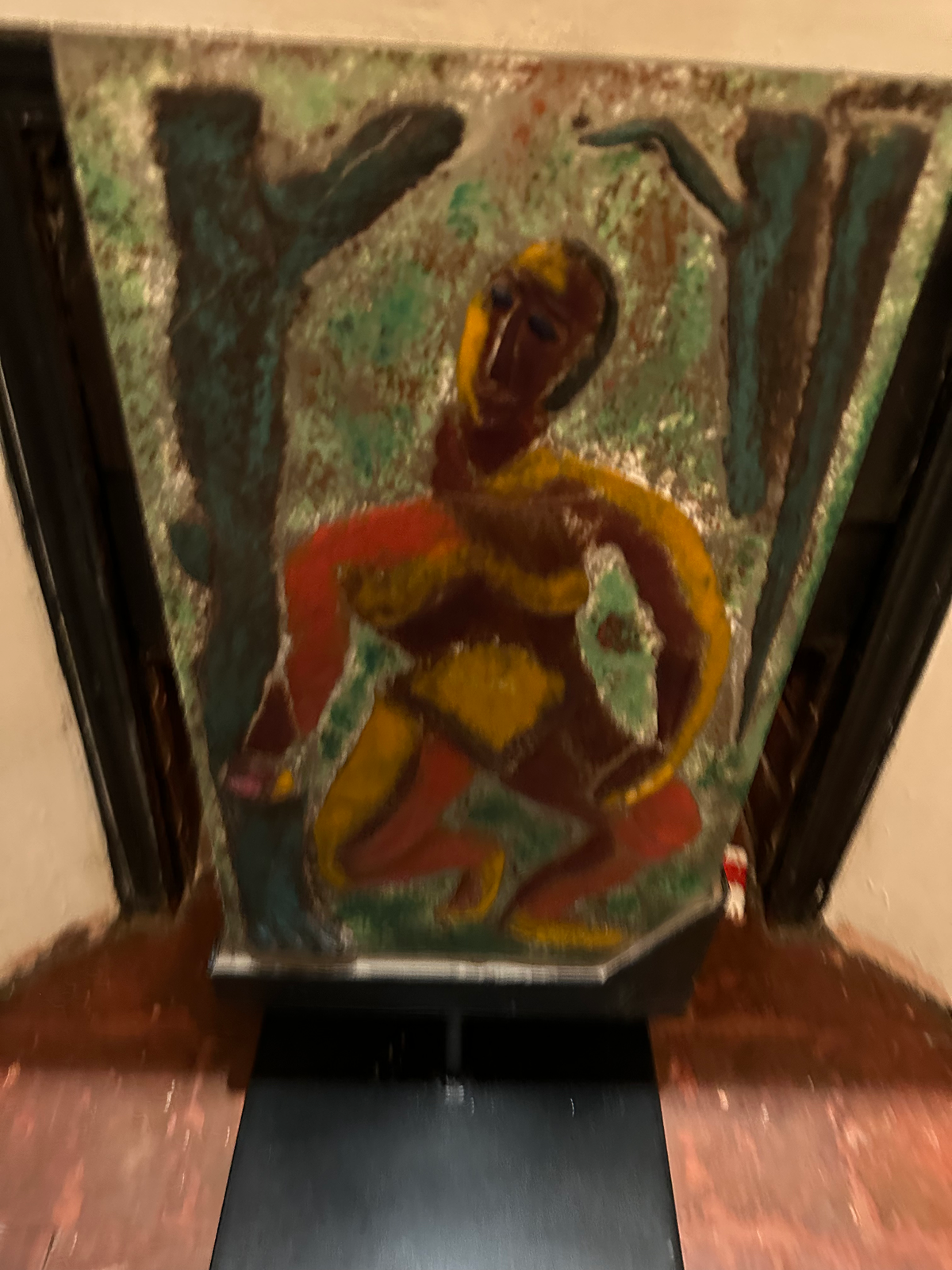 Patrick LEPAGE Plaque Pâte de verre cristal 1*7