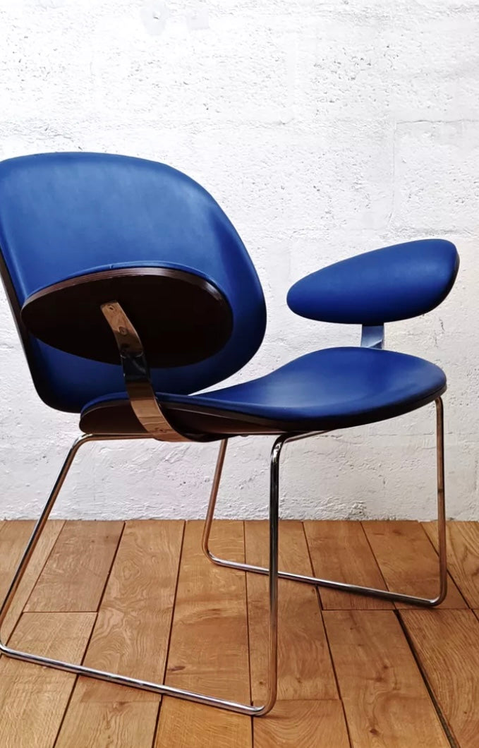 Fauteuil blob bleus designer Marco Maran éditions Parri