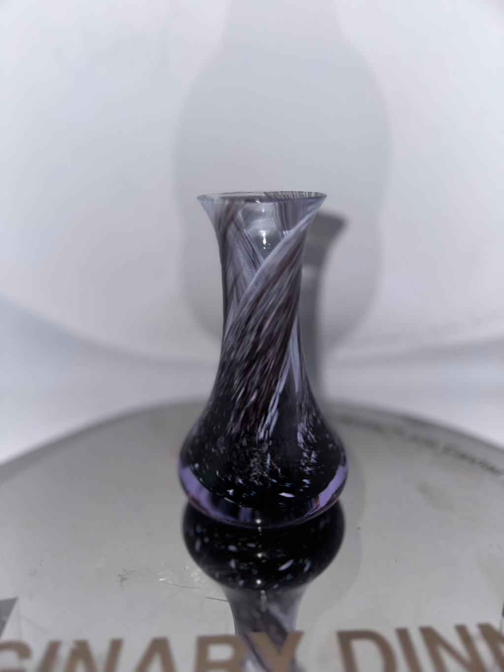 Vase Vintage en Verre de Murano Noir et Violet de Murano, 1960s